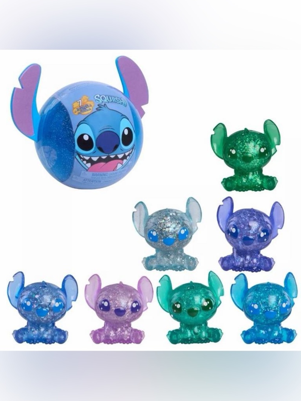 Disney Stitch Squish-a-Stitch Collectable Figure 2”